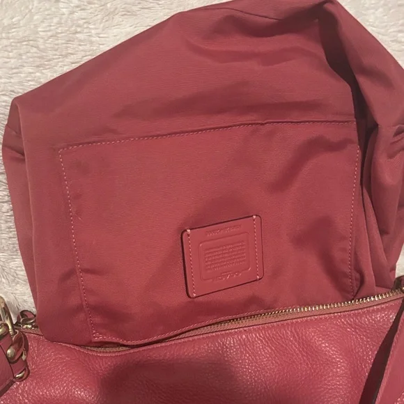 COACH 28966 Vintage Pink Pebbled Leather MIA Shoulder Satchel Hand Hobo Purse - Picture 11 of 13